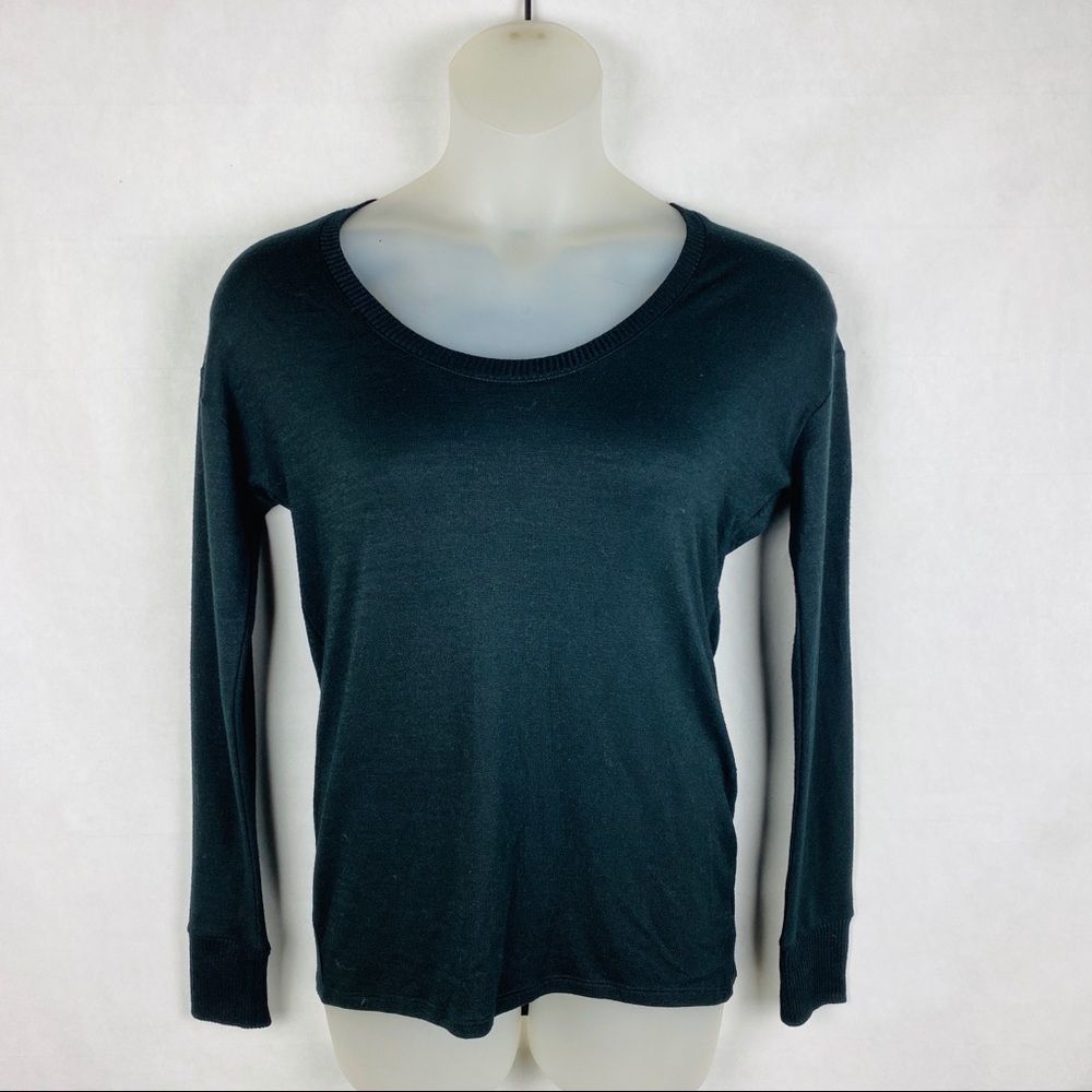 Gap Black Scoopneck Lightweight Tunic Sweater